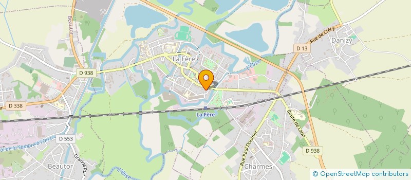 localisation de l'entreprise LE BOURDIEC - LAVERGNE à LA FERE