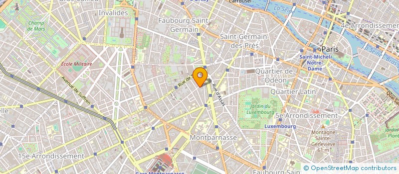 localisation de l'entreprise LE BOURDONNEC DU CHERCHE MIDI à PARIS