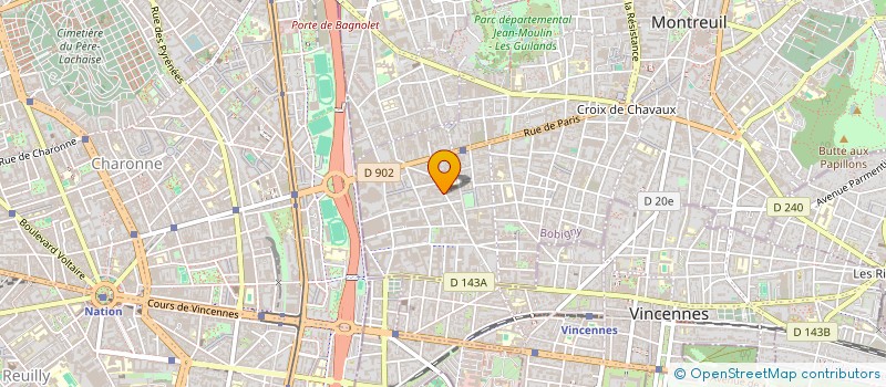 localisation de l'entreprise LE BOURG à MONTREUIL