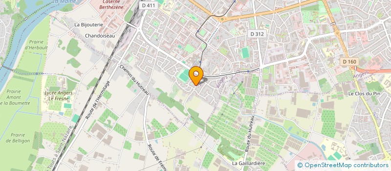 localisation de l'entreprise LE BOURG D ANGUY à ANGERS