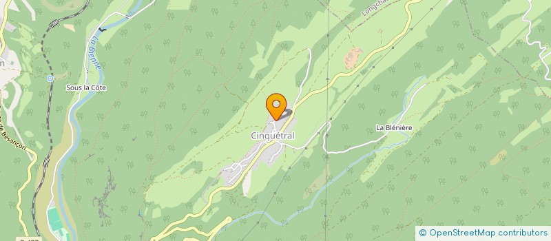 localisation de l'entreprise LE BOURGEAT  SAINT-CLAUDE