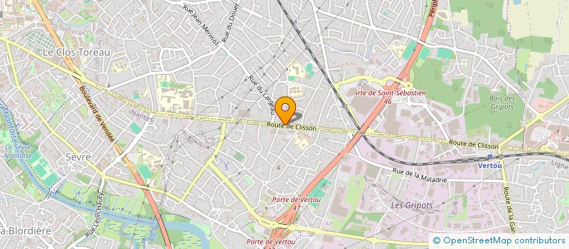 localisation de l'entreprise LE BOURGEOIS BIS  SAINT-SEBASTIEN-SUR-LOIRE