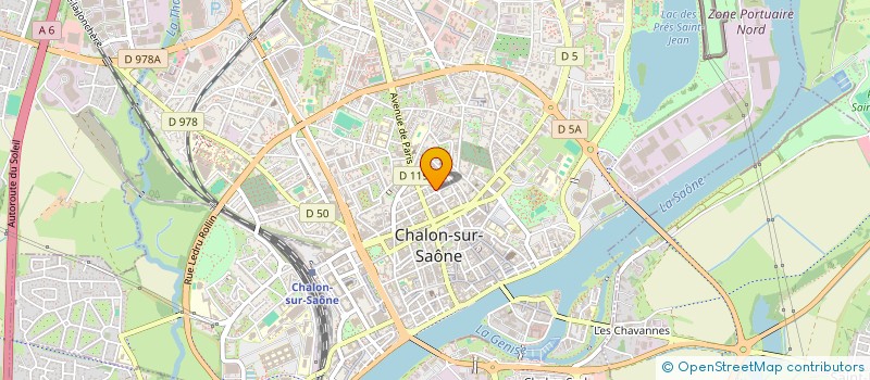 localisation de l'entreprise LE BOURGET à CHALON-SUR-SAONE