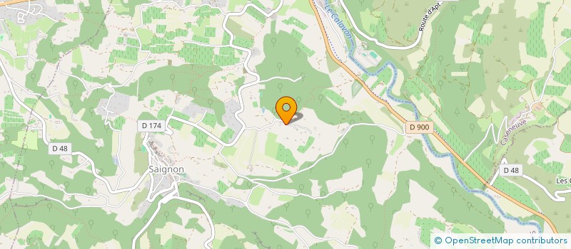 localisation de l'entreprise LE BOURGET  SAIGNON