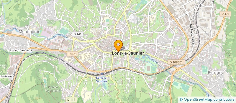 localisation de l'entreprise LE BOURGOGNE à LONS-LE-SAUNIER