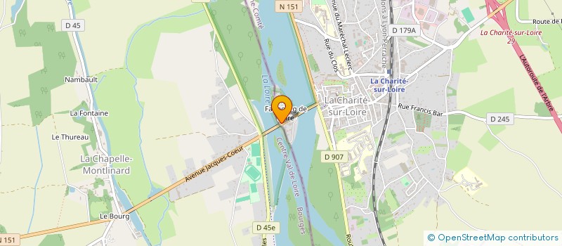 localisation de l'entreprise LE BOURGOGNE  LA CHARITE-SUR-LOIRE