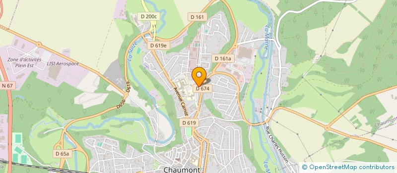 localisation de l'entreprise LE BOURGOGNE à CHAUMONT