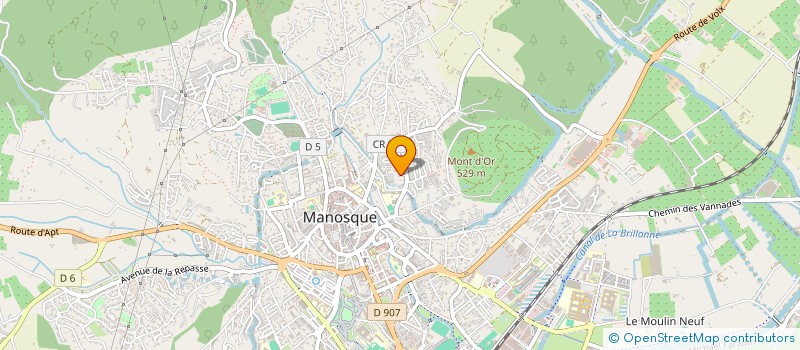 localisation de l'entreprise LE BOURGUET à MANOSQUE