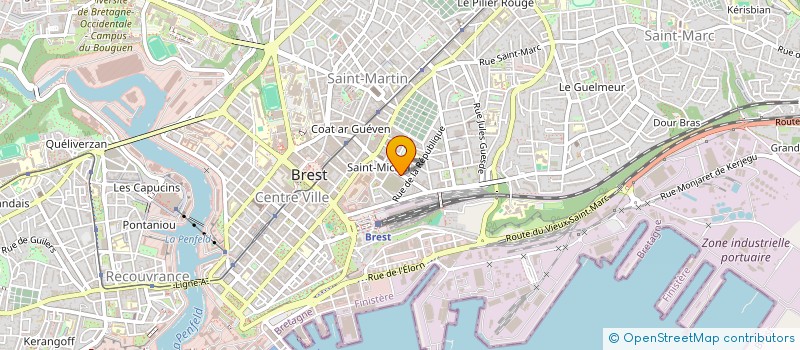localisation de l'entreprise LE BOURHIS à BREST