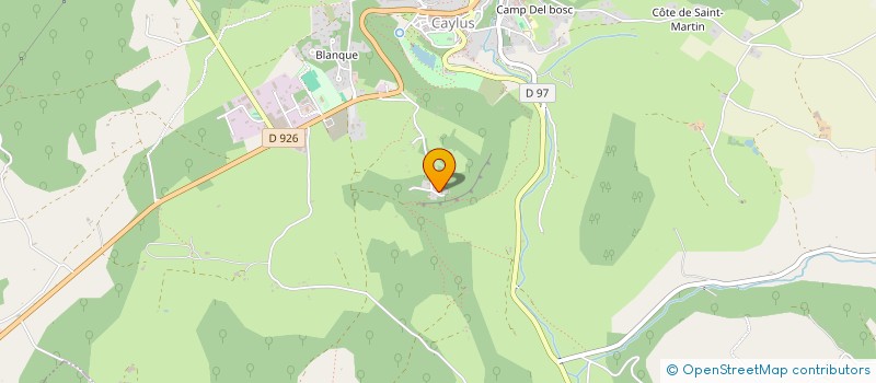 localisation de l'entreprise LE BOURRET  CAYLUS