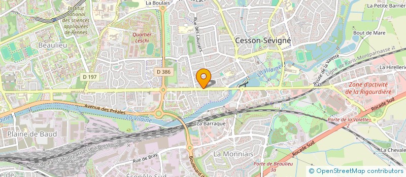 localisation de l'entreprise LE BOURSICAUD & CO  CESSON-SEVIGNE