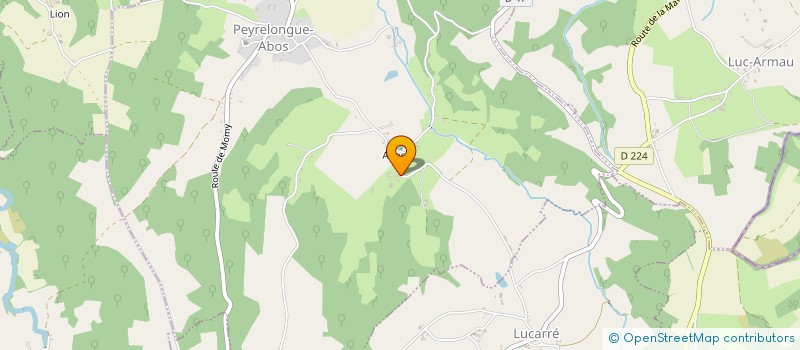 localisation de l'entreprise LE BOUSQUET  PEYRELONGUE-ABOS