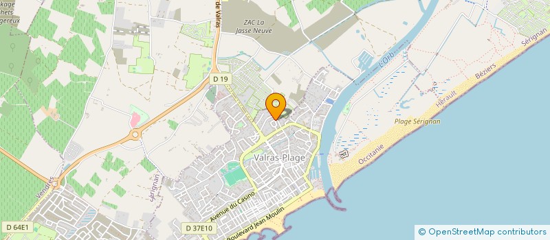 localisation de l'entreprise LE BOUSTIQUIER  VALRAS-PLAGE