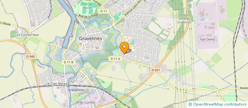 localisation de l'entreprise LE BOUT DES HUTTES à GRAVELINES