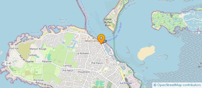 localisation de l'entreprise LE BOUT DU MONDE à LE CROISIC
