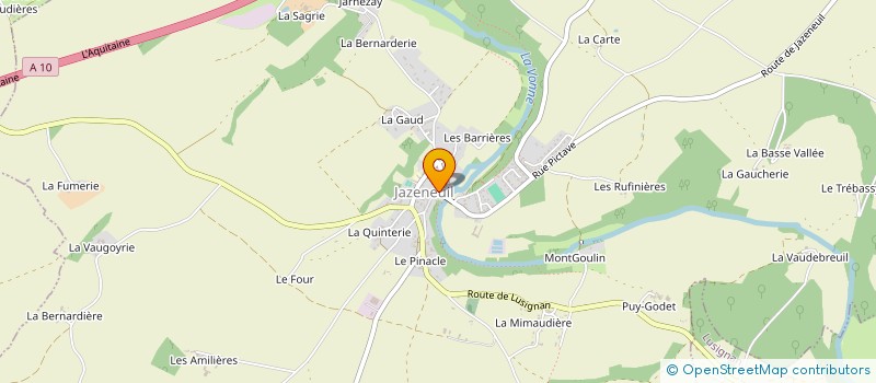 localisation de l'entreprise LE BOUT DU PONT à JAZENEUIL