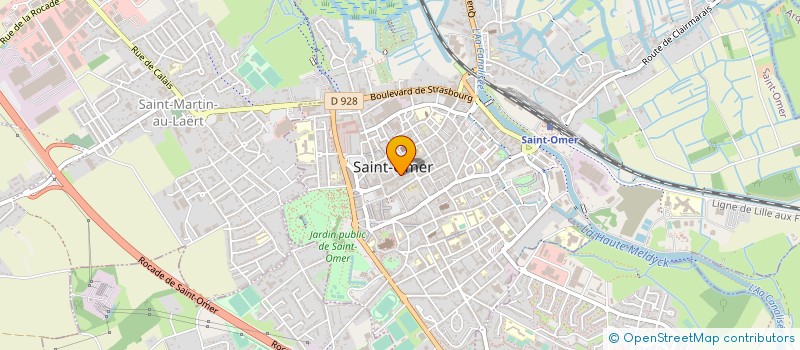 localisation de l'entreprise LE BOUT DU QUAI à SAINT-OMER