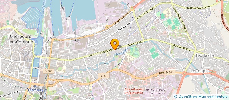 localisation de l'entreprise LE BOUT ES LOUPS à CHERBOURG-EN-COTENTIN