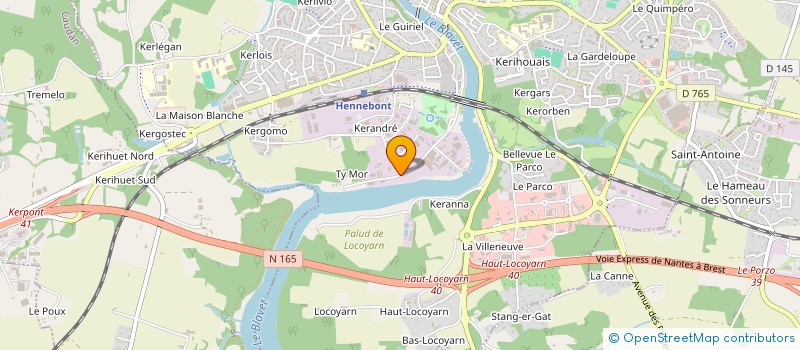 localisation de l'entreprise LE BOUTER ET FILS à HENNEBONT