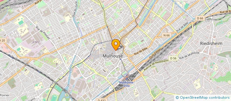 localisation de l'entreprise LE BOUTON SAUVAGE  MULHOUSE