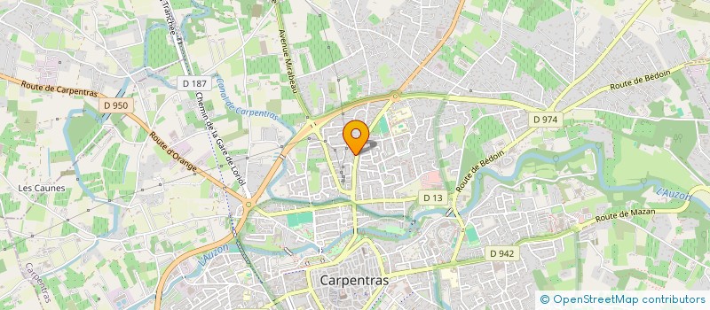 localisation de l'entreprise LE BOUTOU  CARPENTRAS