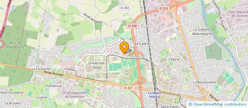 localisation de l'entreprise LE BOUVREUIL PIVOINE  LE MANS