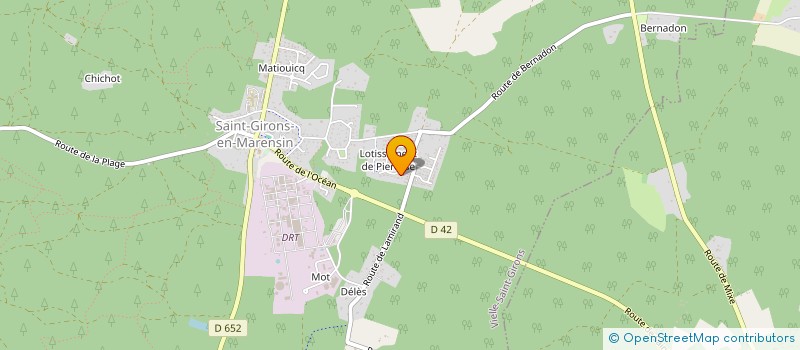 localisation de l'entreprise LE BOWL 40 à VIELLE-SAINT-GIRONS