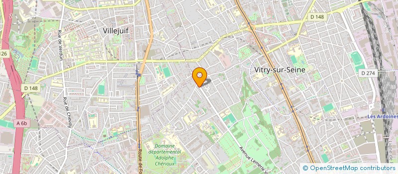 localisation de l'entreprise LE BRAGA à VITRY-SUR-SEINE
