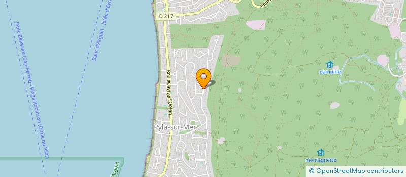 localisation de l'entreprise LE BRANDART à LA TESTE DE BUCH