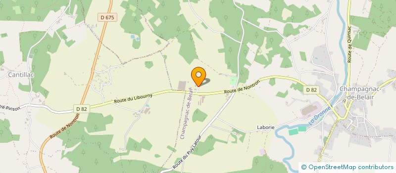 localisation de l'entreprise LE BRANDISSOU  CHAMPAGNAC-DE-BELAIR