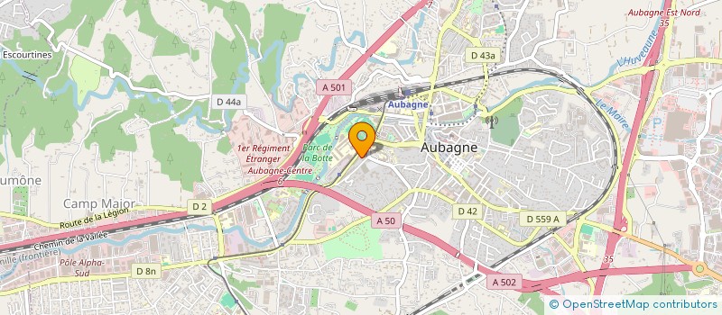 localisation de l'entreprise LE BRAS D'OR à AUBAGNE
