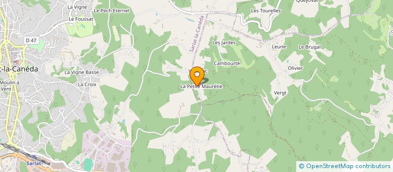 localisation de l'entreprise LE BRAS DE L HOMME à SARLAT-LA-CANEDA