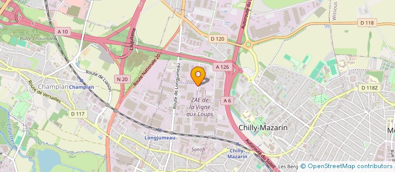 localisation de l'entreprise LE BRAS FRERES ILE DE FRANCE à CHILLY-MAZARIN