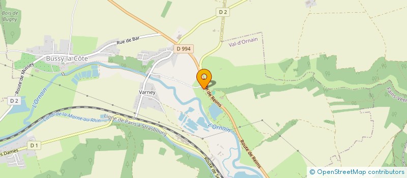 localisation de l'entreprise LE BRAS FRERES VARNEY à VAL D'ORNAIN