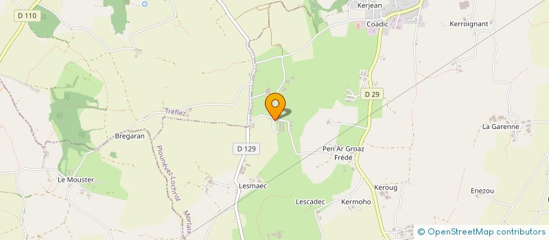 localisation de l'entreprise LE BRAS - LE SAINT  PLOUNEVEZ-LOCHRIST