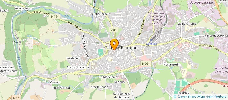 localisation de l'entreprise LE BRAS MAGALIE à CARHAIX-PLOUGUER