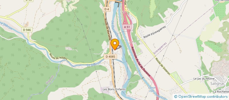 localisation de l'entreprise LE BRASERO  ENTREPIERRES