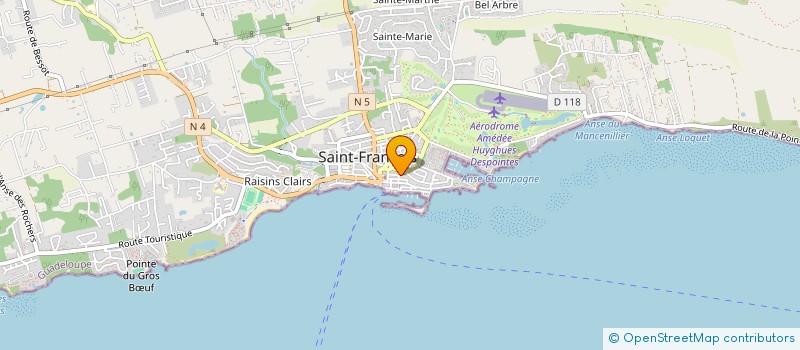 localisation de l'entreprise LE BRASERO à SAINT-FRANCOIS