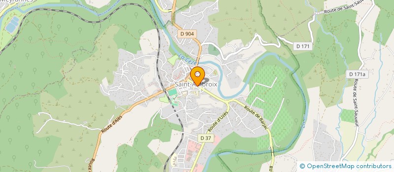 localisation de l'entreprise LE BRASERO  SAINT-AMBROIX