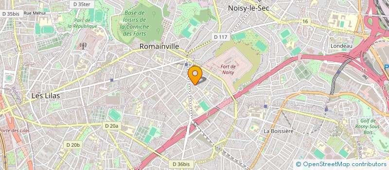 localisation de l'entreprise LE BRASIER à ROMAINVILLE