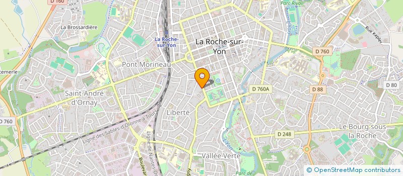 localisation de l'entreprise LE BRASIER DE LA JOIE  LA ROCHE-SUR-YON