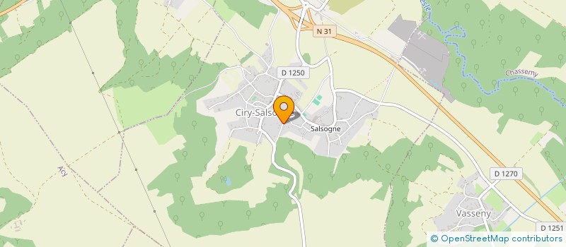 localisation de l'entreprise LE BRASS 486  CIRY-SALSOGNE