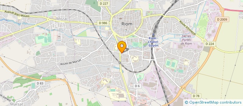 localisation de l'entreprise LE BRASSEUR ARVERNE  RIOM