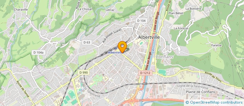 localisation de l'entreprise LE BRASSEUR D'ALBERTVILLE  ALBERTVILLE