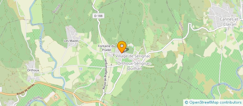 localisation de l'entreprise LE BRASSEUR DE SERIGNAC à ORTHOUX-SERIGNAC-QUILHAN