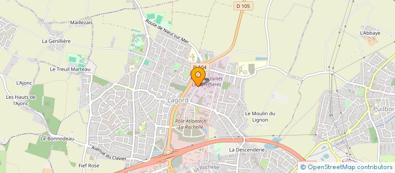localisation de l'entreprise LE BRASSEUR ROCHELAIS à LAGORD