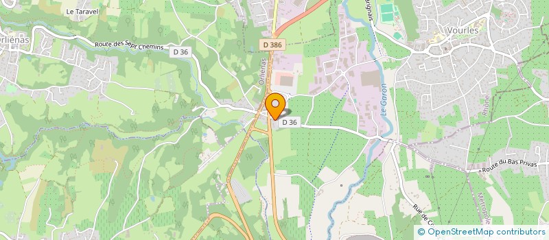 localisation de l'entreprise LE BRATORIA  VOURLES