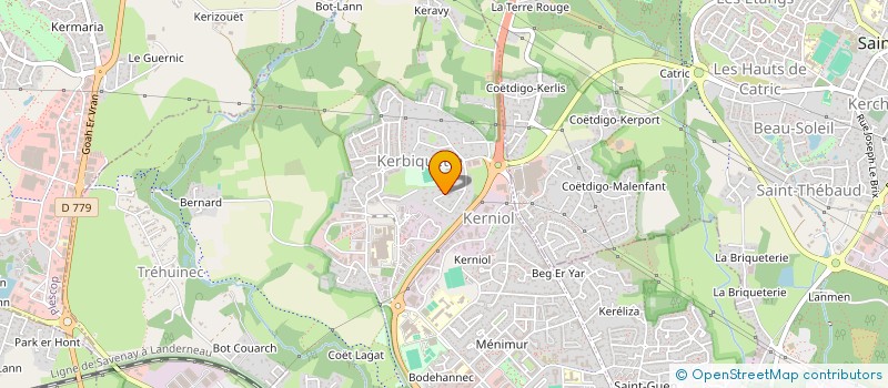 localisation de l'entreprise LE BRAZIDEC à VANNES