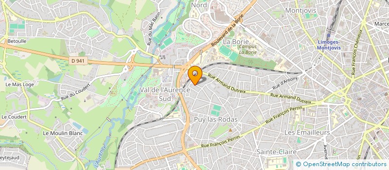 localisation de l'entreprise LE BRAZIER à LIMOGES