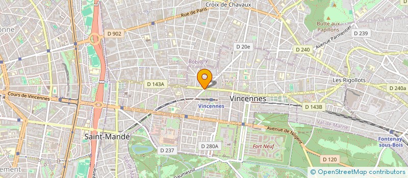 localisation de l'entreprise LE BRAZZA à VINCENNES